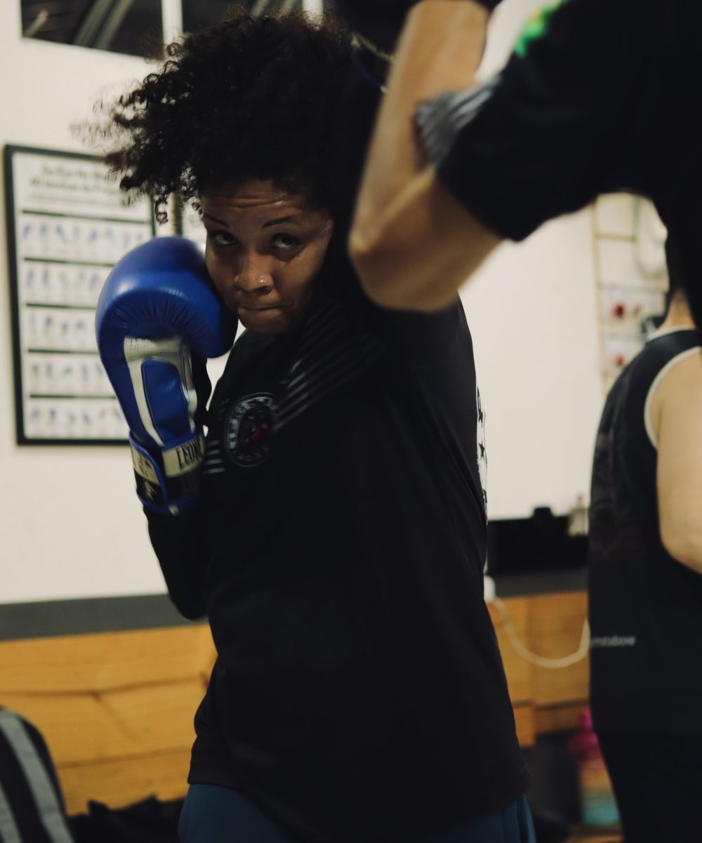 lutadora de boxe